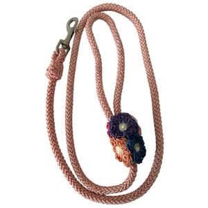 🦋 5/$25 - Vintage Floral Dog Leash by Max Pawfection NYC Boutique in Light Pink